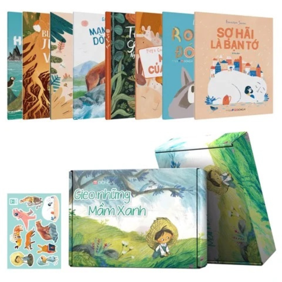 Boxset Sách Gieo những Mầm Xanh - Combo 8 cuốn thiếu nhi Flying Eye Books