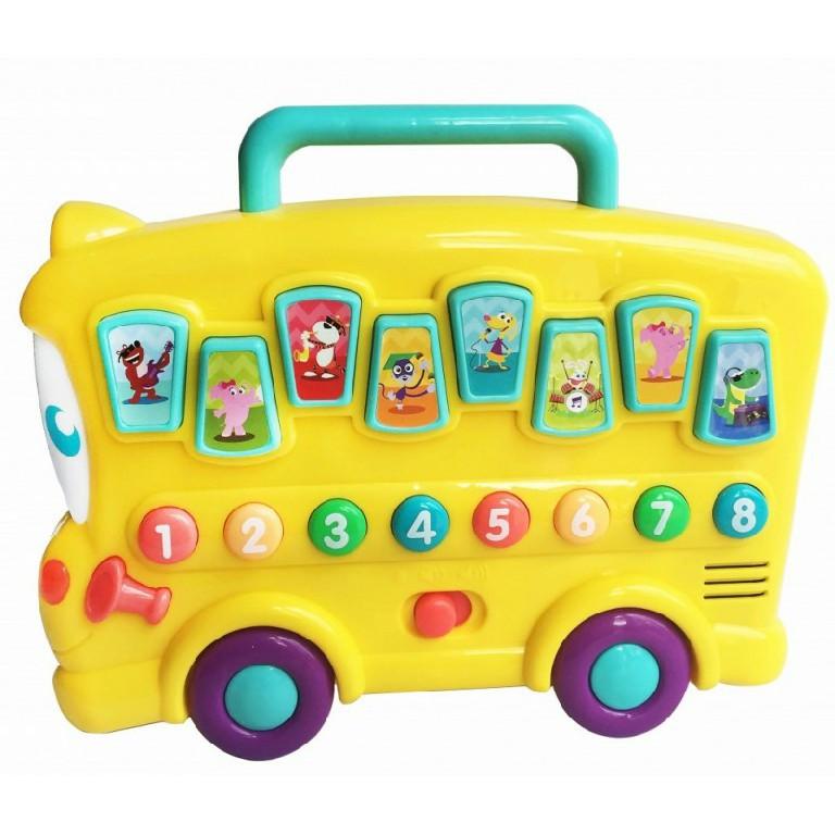 Xe Bus dạy bé học số và nhận biết con vật có đèn nhạc Winfun 0676 - Phát triển khả năng tự học, giáo dục sớm cho bé - tặng đồ chơi dễ thương