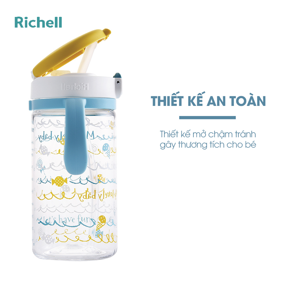 Cốc ống hút Richell (320ml) - Giao màu ngẫu nhiên
