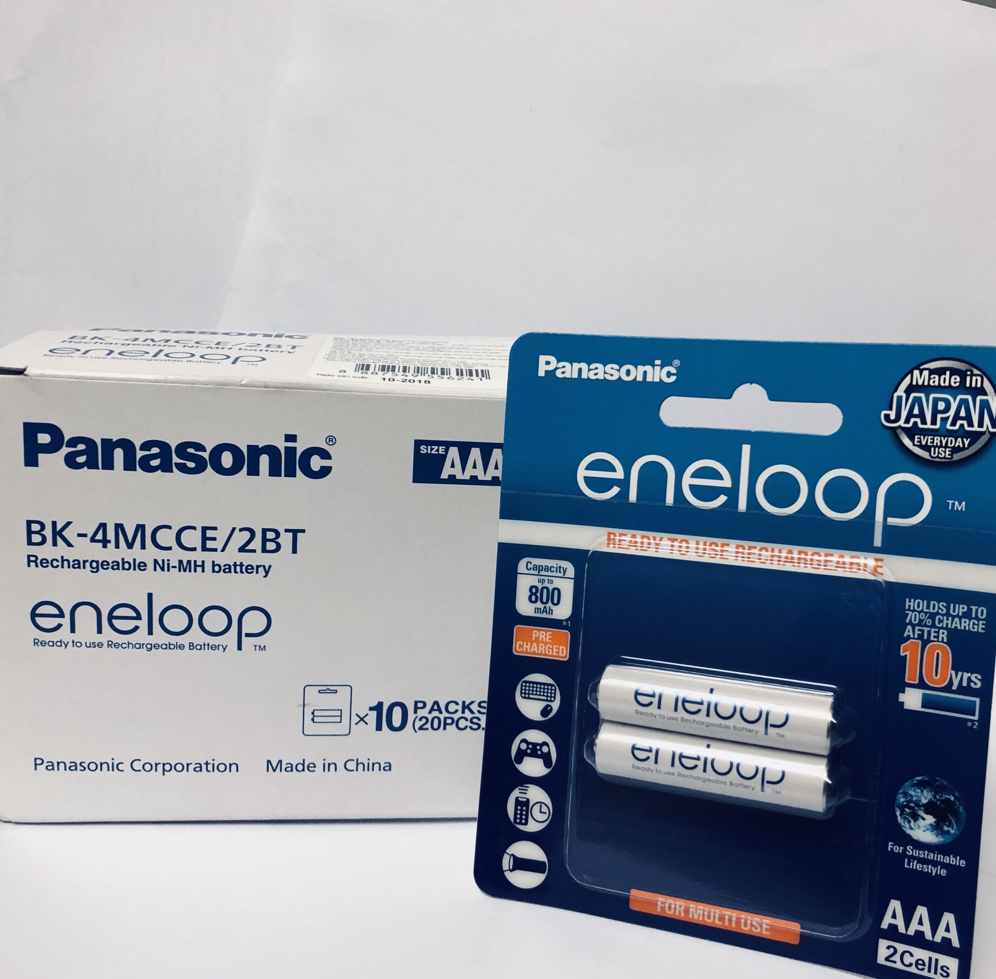 Pin sạc AAA Panasonic Eneloop BK-4MCCE/2B (Hàng chính hãng)