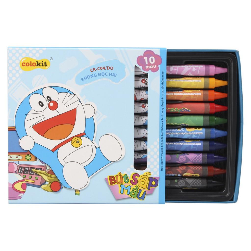 Bút Sáp màu Thiên Long Doraemon CR-C04/DO- 10 màu