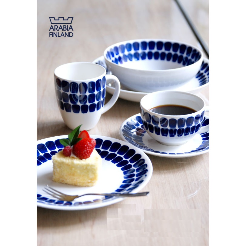 Cốc sứ Tuokio Iittala, họa tiết xanh cobalt