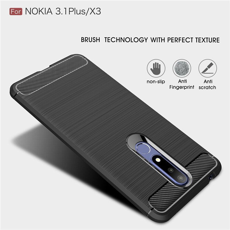 Ốp lưng chống sốc cho Nokia 3.1 Plus / Nokia X3 hiệu Likgus - Hàng chính hãng
