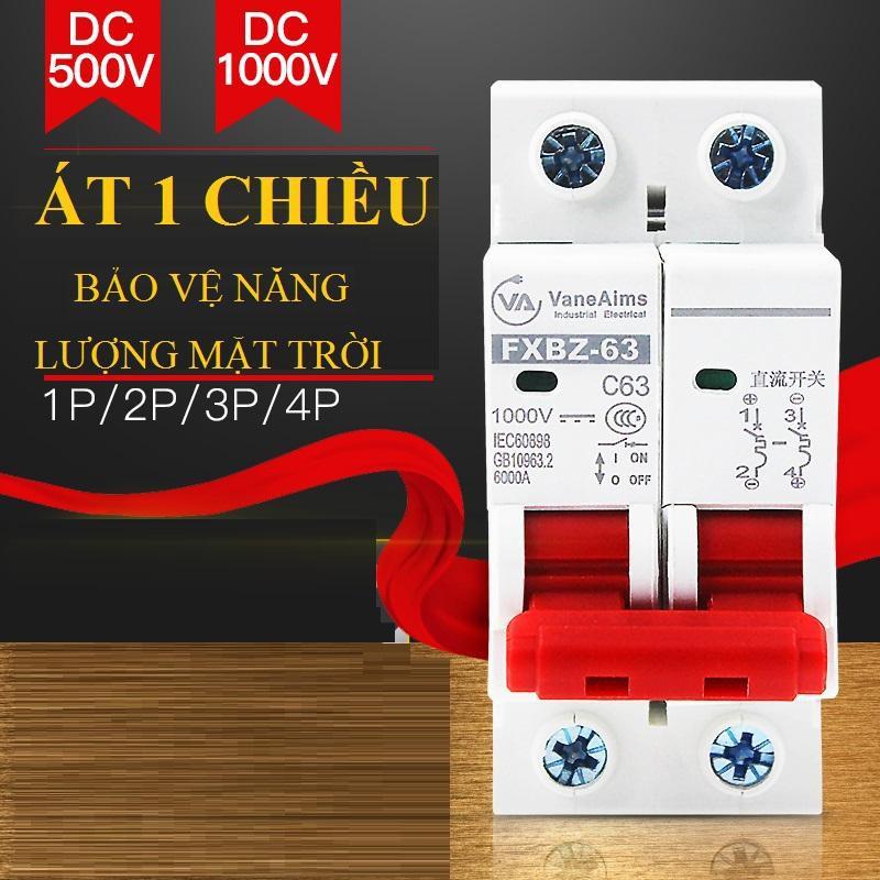 Bộ ngắt mạch năng lượng mặt trời mini DC 1000V 25A/40A/63A chuyên dụng, át 1 chiều, áp tô mát 1 chiều, cầu dao điện