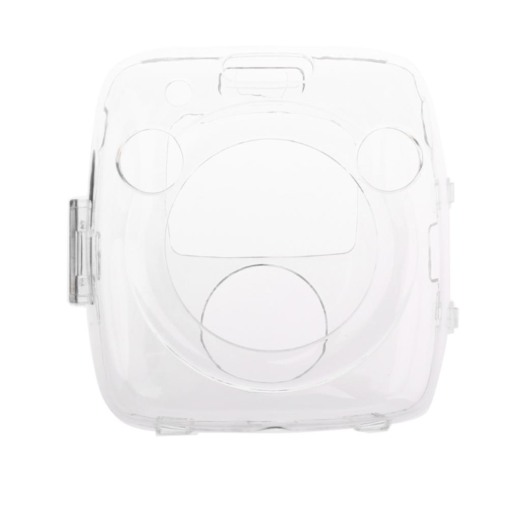 Clear Hard Case w/Shoulder Strap for Instax Square SQ10 Camera