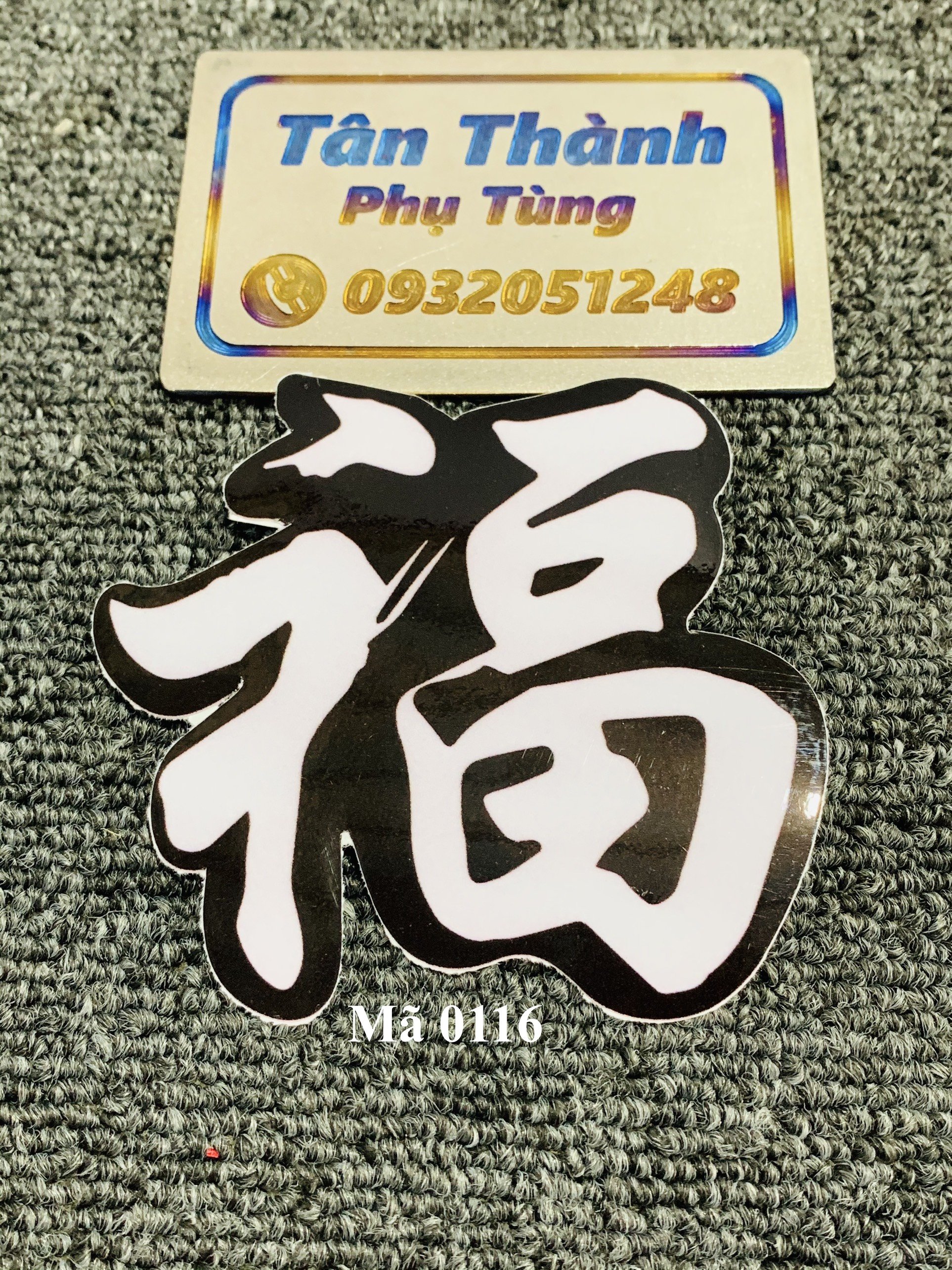 Tem chữ Hoa, chữ Tàu dán Mão dành cho xe máy