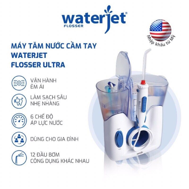 Máy Tăm Nước Gia Đình Waterjet Flosser Ultra -VT0508