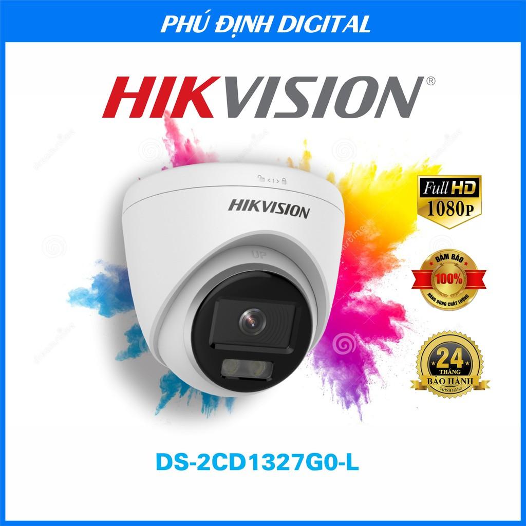 Camera IP Dome 2mp có màu ban đêm Hikvision mã DS-2CD1327G0-L - Hàng Chính Hãng