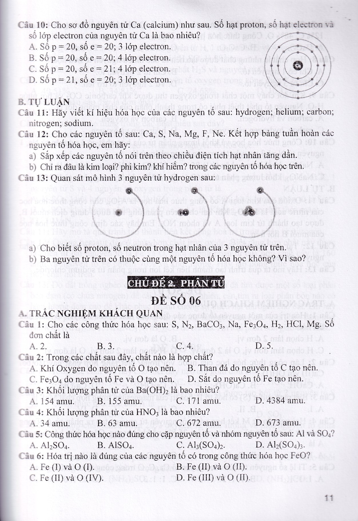 Tuyển tập đề kiểm tra định kì Khoa Học Tự Nhiên lớp 7 (Dùng chung cho các bộ SGK)