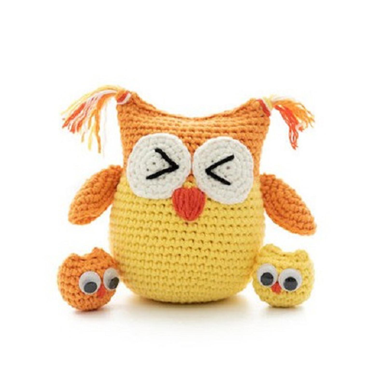 2pcs DIY Beginner Crochet Kit Needlework Crocheting Craft Classic Make Your Own Crochet Doll Kit for Beginners for Birthday Gift