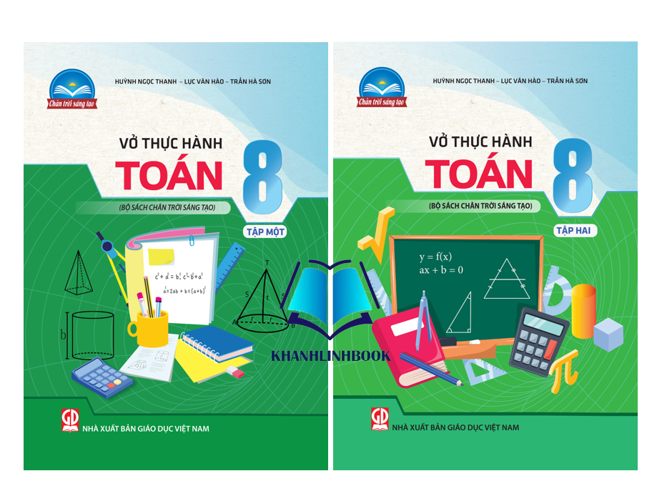 Sách - Combo Vở thực hành Toán 8 - Tập 1 + 2