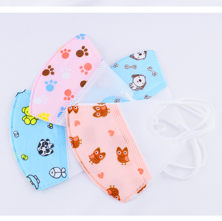 Set 5 Khẩu Trang Kháng Khuẩn Chống Bụi Cho Bé Loại Dày Size 0-3 tuổi