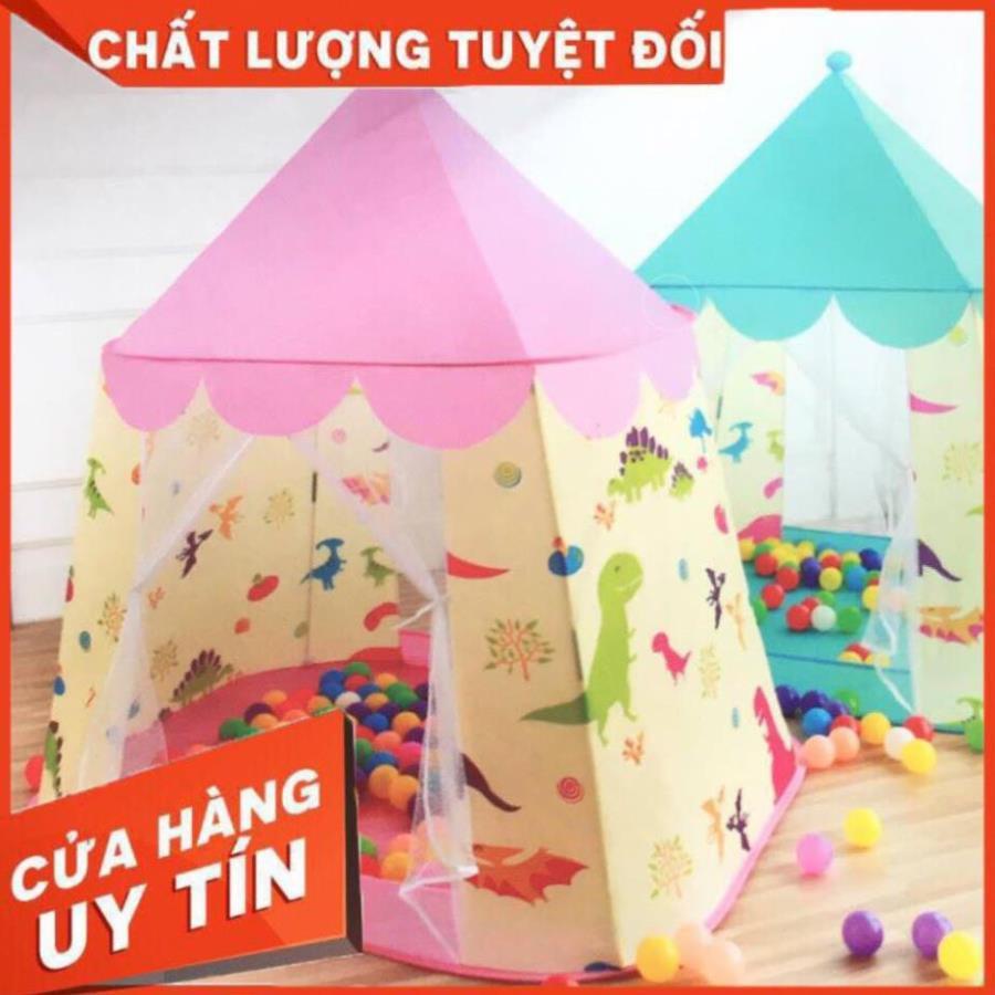 Lều Công Chúa Hoàng Tử họa tiết cá sấu tặng kèm 20 bóng