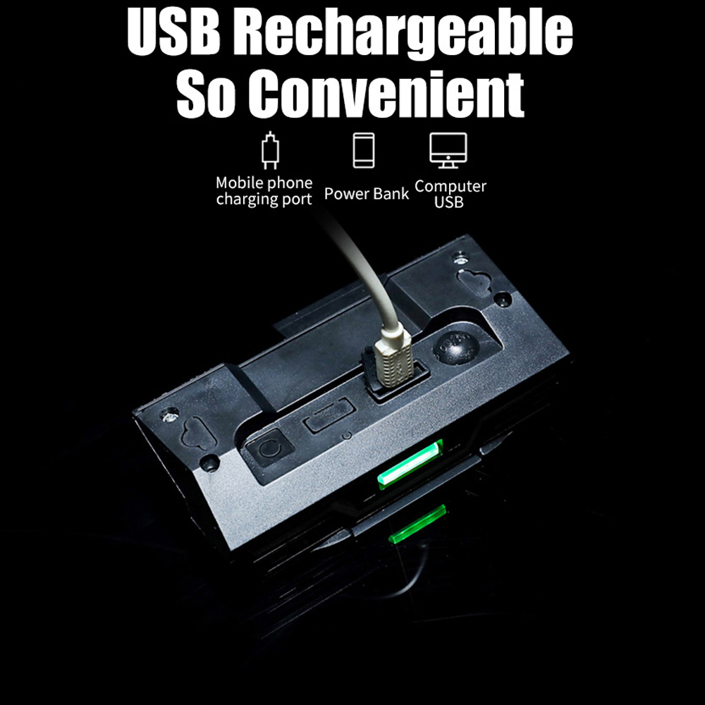 Đèn hậu xe đạp siêu sáng với LED 85LM, bằng chất liệu ABS không thấm nước, sạc USB