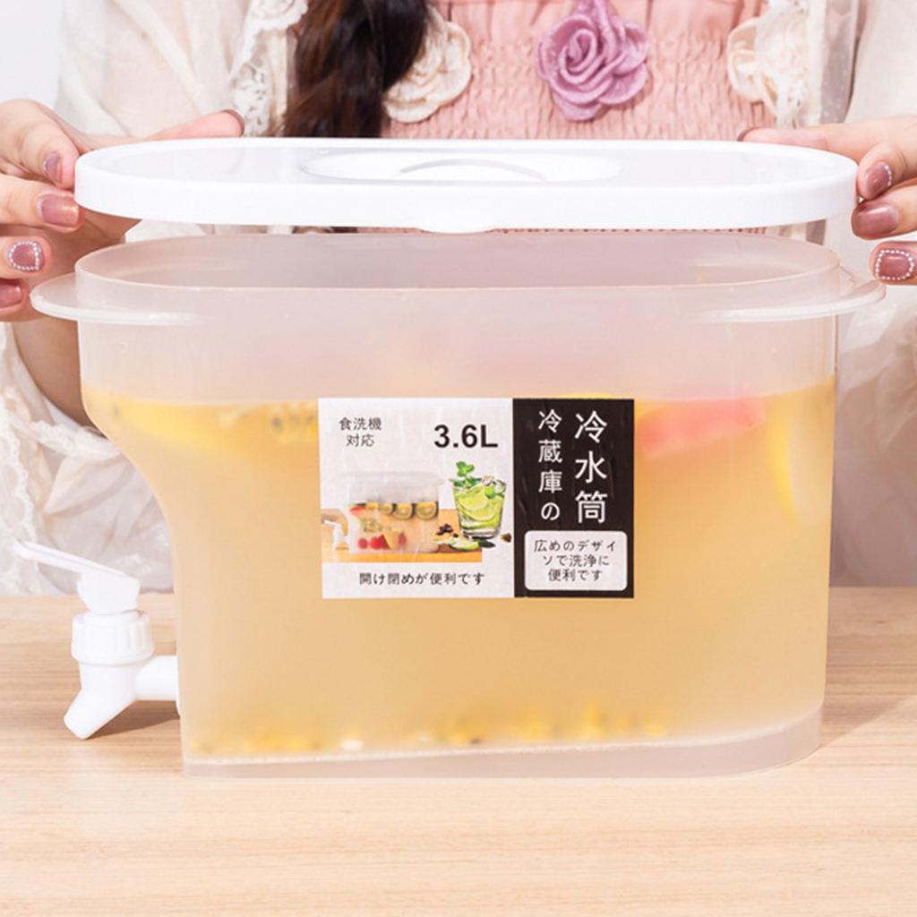 Cold Kettle Water Jug for Fruit Tea Hot and Cold Ice Tea Pitcher with Faucet