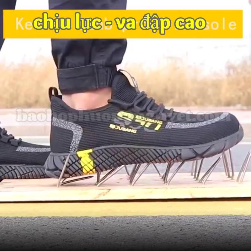Giày Bảo Hộ Lao Động Nam Thể Thao Sneaker JB792 - Cao Su Chống Cháy - Chống Tĩnh Điện - Tặng Kèm Bó Chân