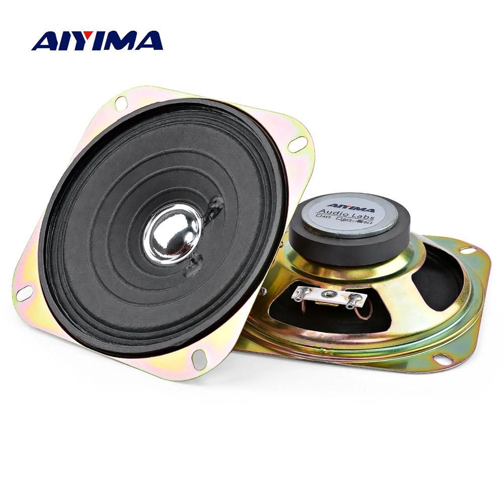 AIYIMA 2 Chiếc 4 Inch Loa Âm Thanh Di Động Cột Đầy Đủ Âm Nhạc Âm Thanh Loa 8 Ohm 5 W Loa Tự Làm Cho Rạp Hát Tại Nhà