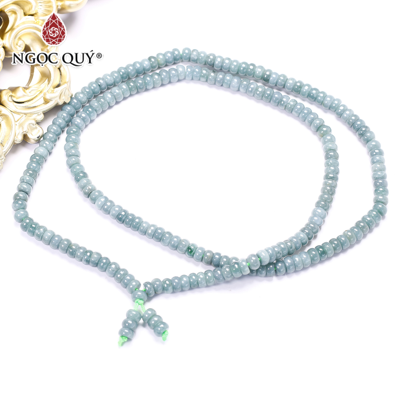 Chuỗi cổ đá aquamarine 68cm mệnh thủy, mộc - Ngọc Quý Gemstones