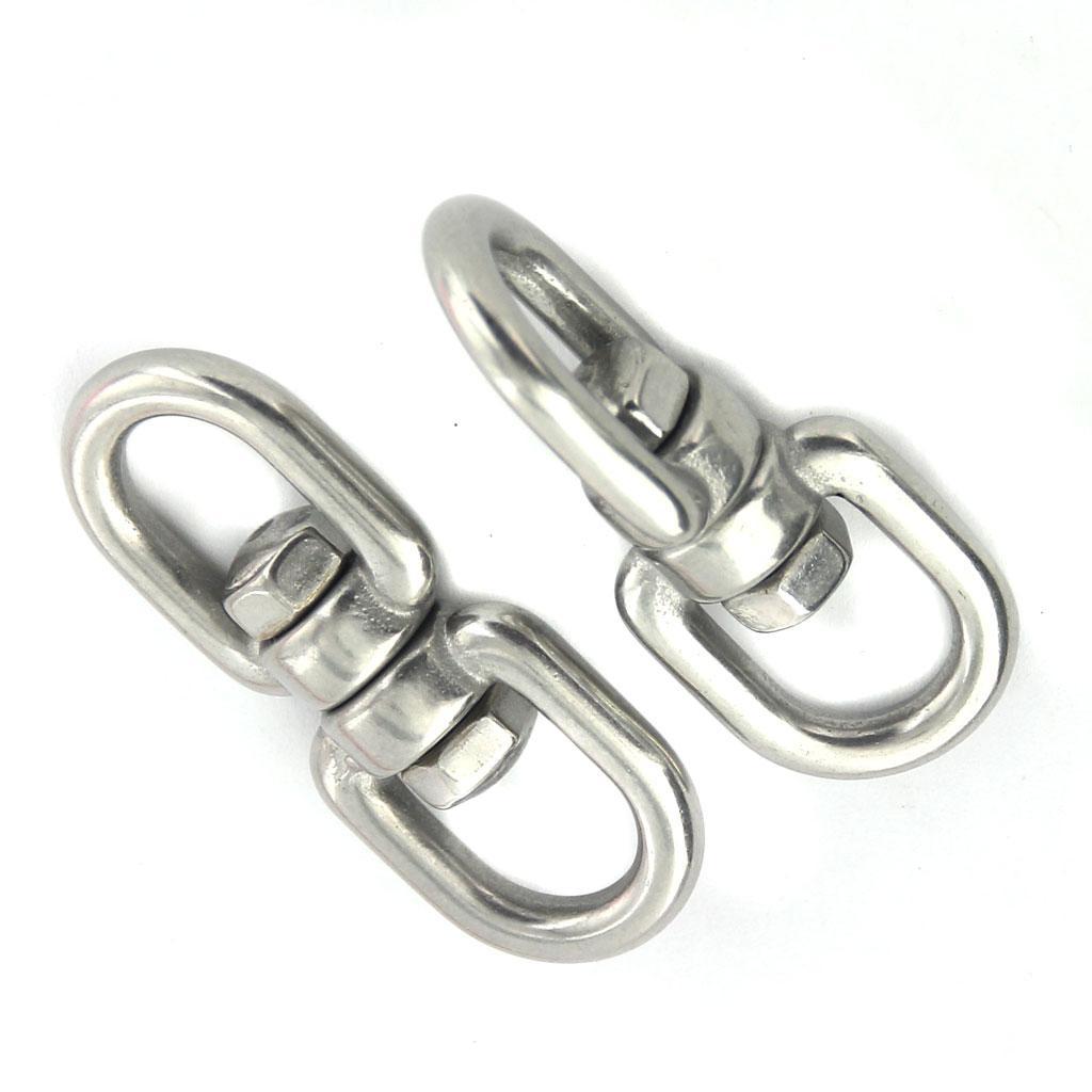 2x Steel Rotation Quick Release Buckle Carabiner for Outdoor Climbing Hiking