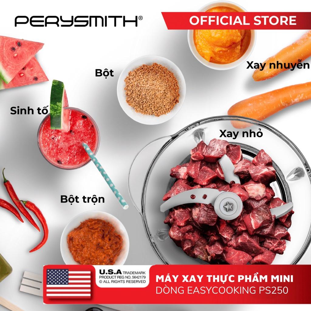 Máy xay thực phẩm mini không dây PerySmith PS250 sạc USB - Hàng chính hãng