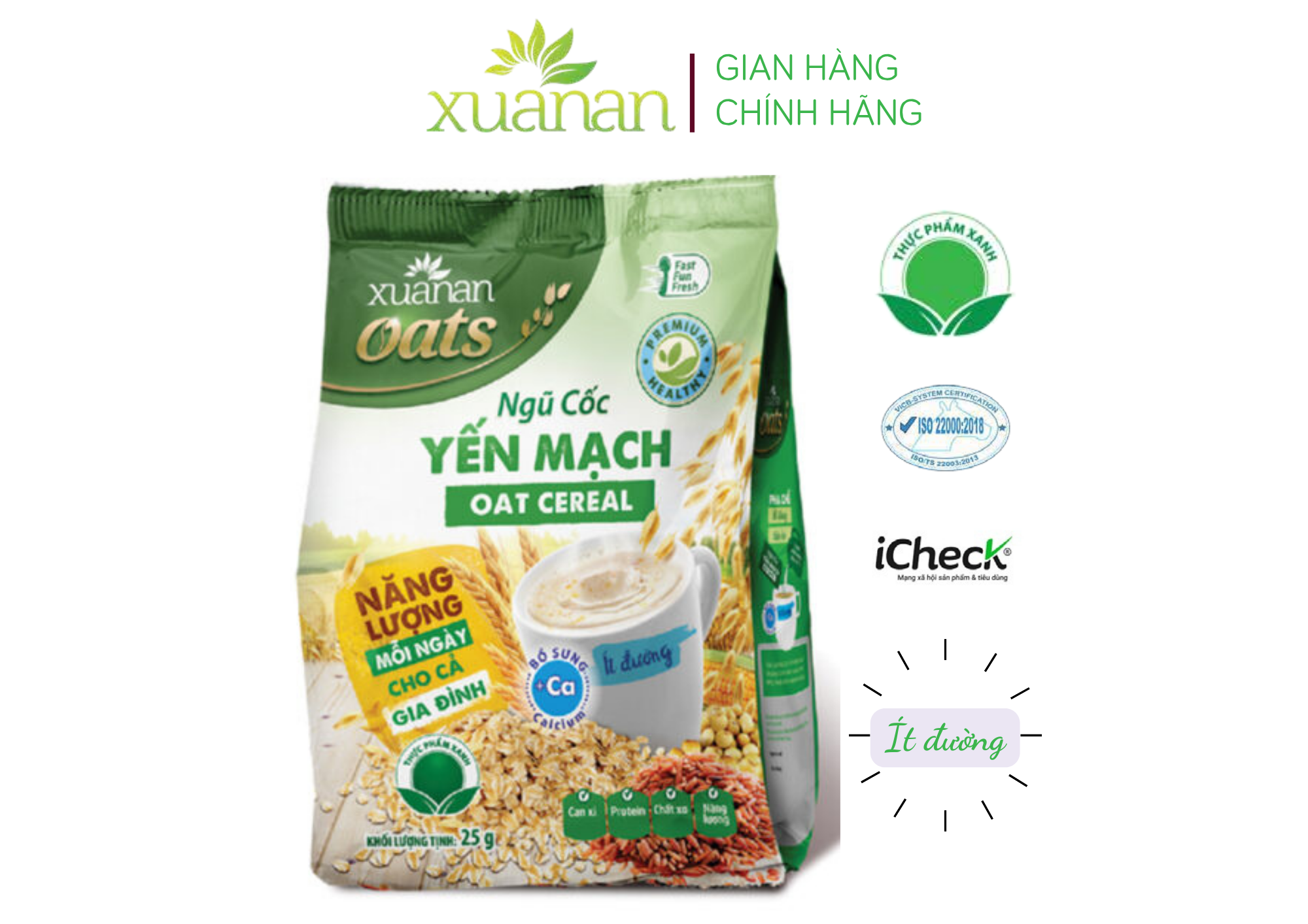 Ngũ Cốc Yến Mạch Xuân An Túi 400G