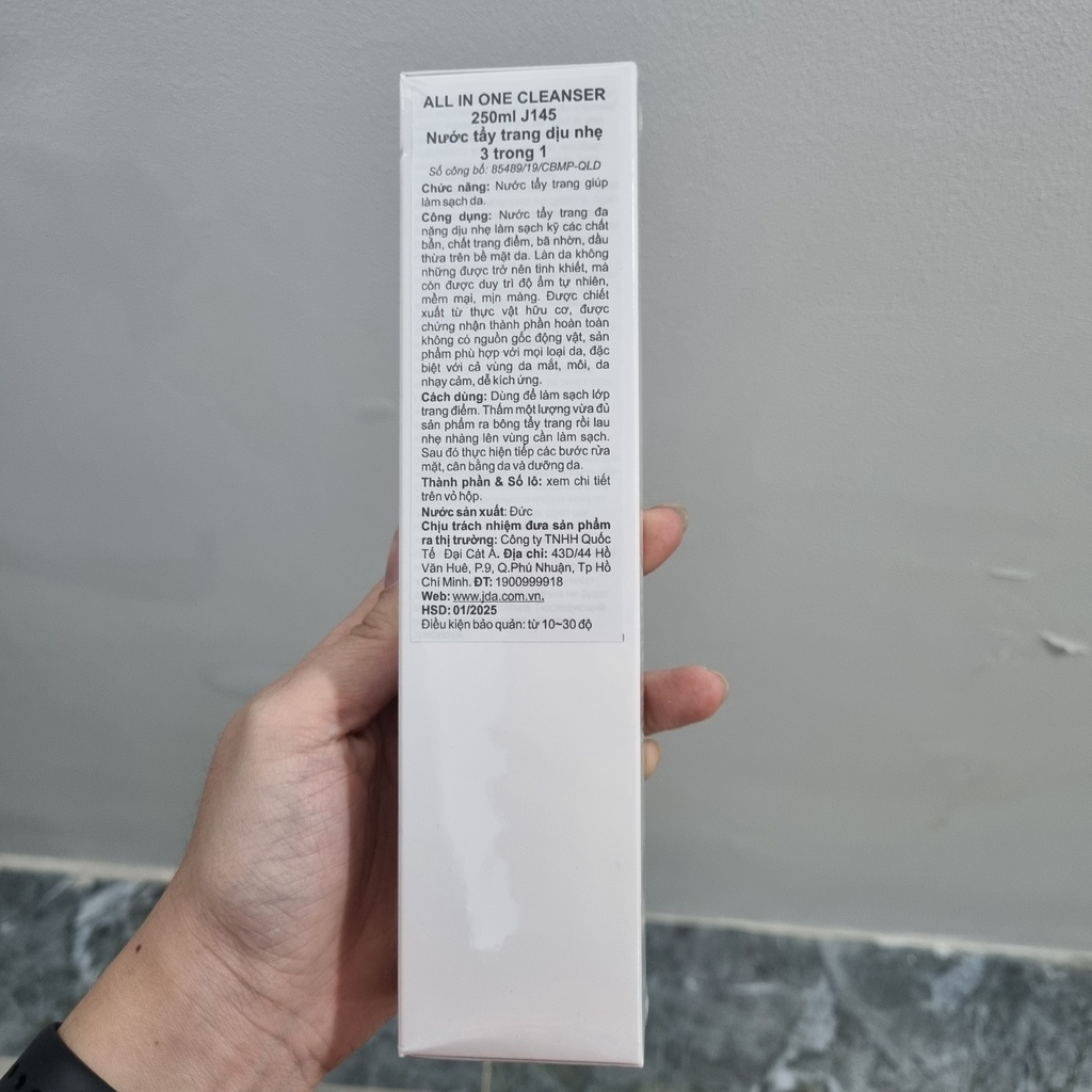 Nước Tẩy Trang Dịu Nhẹ 3 Trong 1 Jean D'Arcel All in one Cleanser (250ml, 500ml)