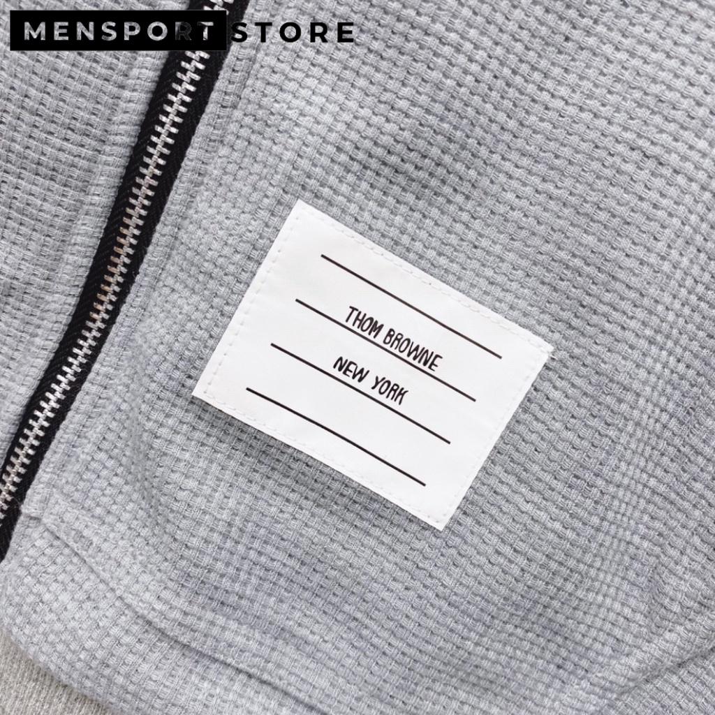 Bộ Quần Áo Nỉ Nam Thom Siêu Cấp - Bộ Nỉ Hoodie Khóa Zip Thome Browne Chất Vải Nỉ Tăm Phong Cách Bền Đẹp