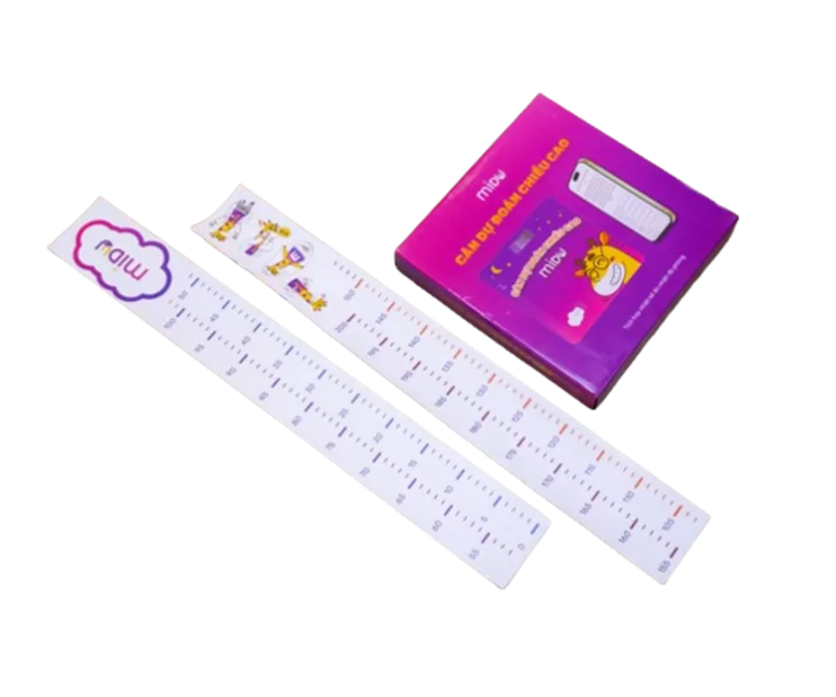 Cân dự đoán chiều cao Midu: Gồm 01 cân và 01 thước đo chiều cao