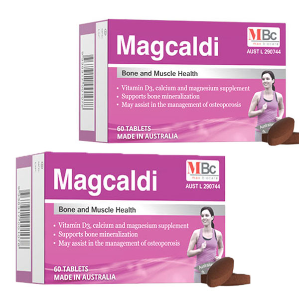 2 Hộp Thực phẩm bảo vệ sức khỏe Magcaldi Bổ sung canxi, magie và vitamin D3 dành cho phụ nữ mang thai, trẻ em và người lớn