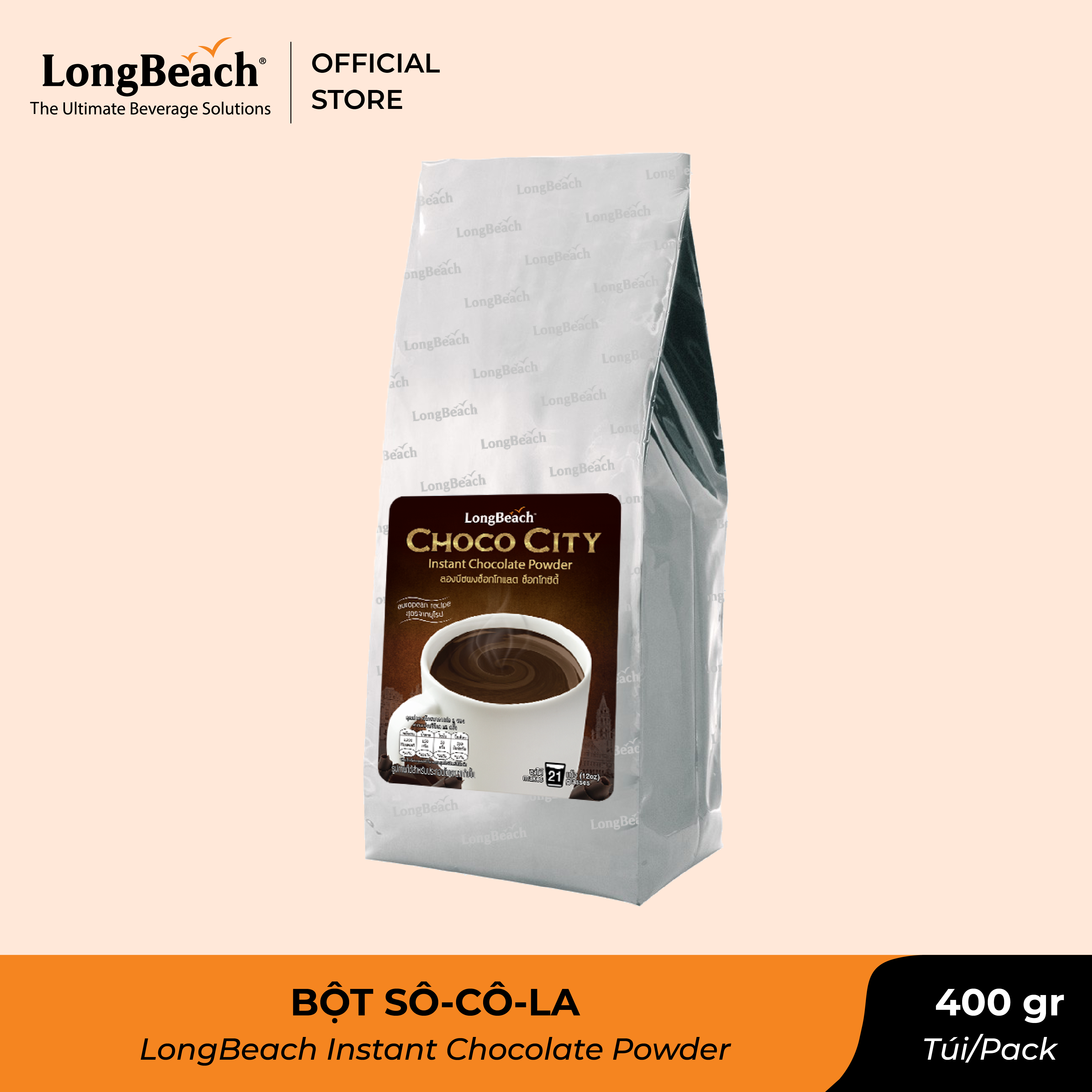 Bột Sô-Cô-La - LongBeach Instant Chocolate Powder 400 g