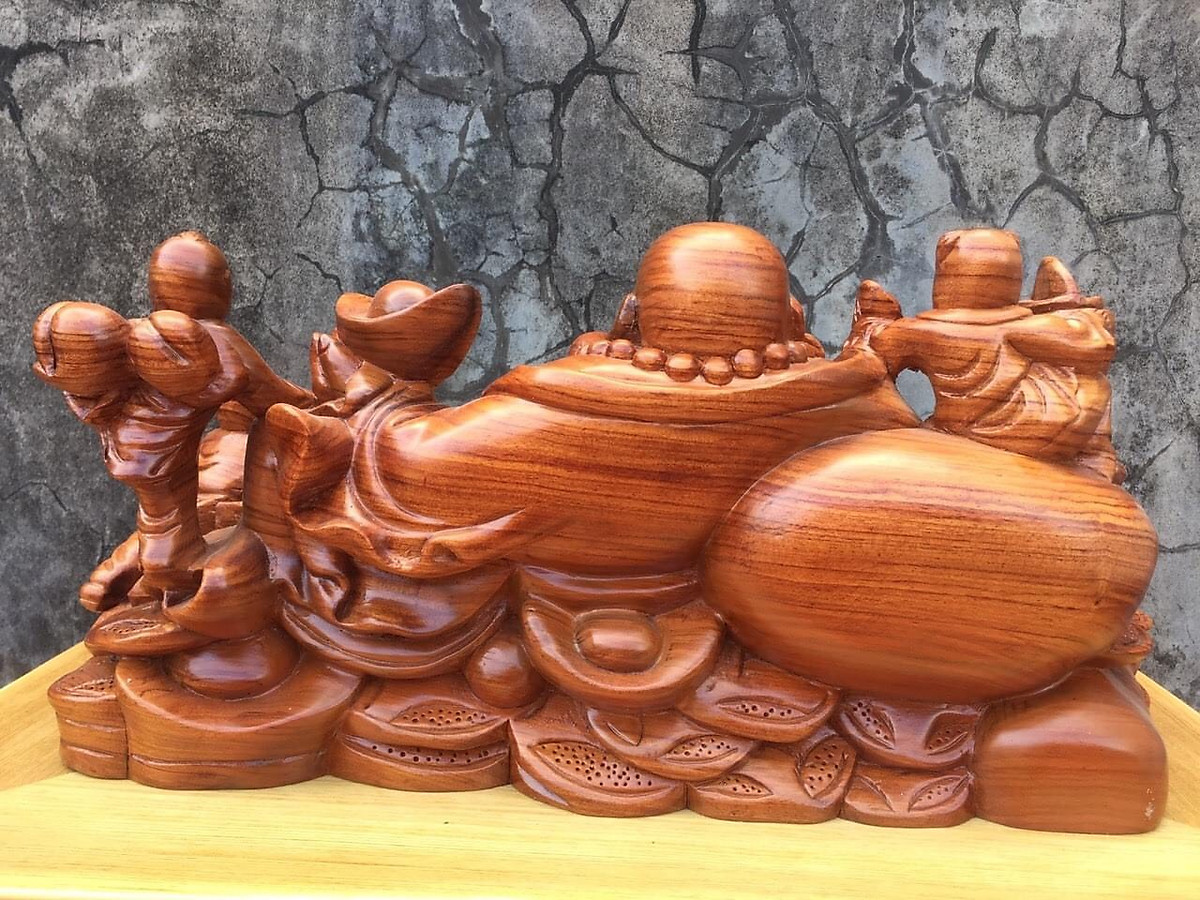 TƯỢNG DI LẶC PHÚC MÃN ĐƯỜNG GỖ HƯƠNG - kh873994