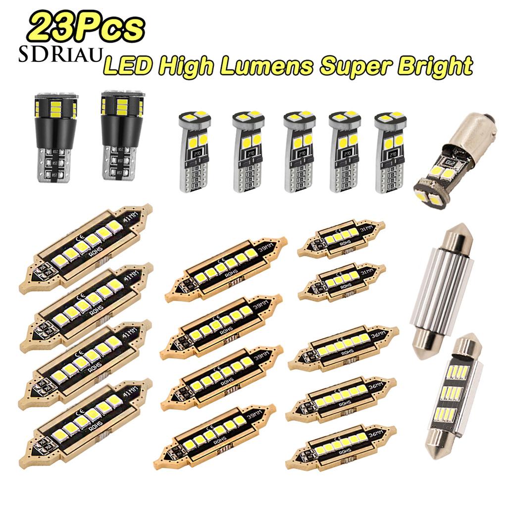 23 Bóng Đèn Led T10 / 3030 / 3014 Cho Bmw E60 E90 F10 F30 Golf 4 / 7