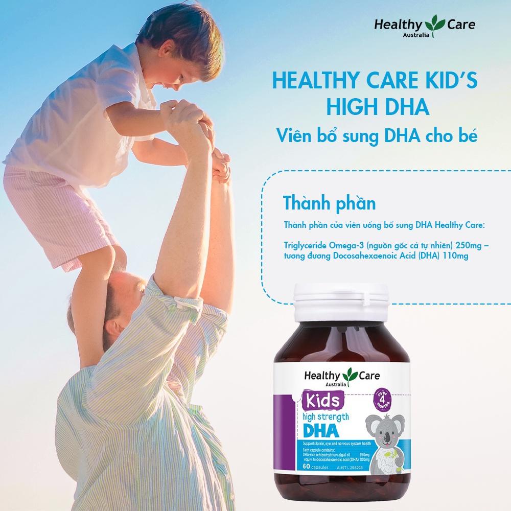 Hình ảnh Viên uống bổ sung dưỡng chất cho bé Healthy Care High Strength DHA 60 viên