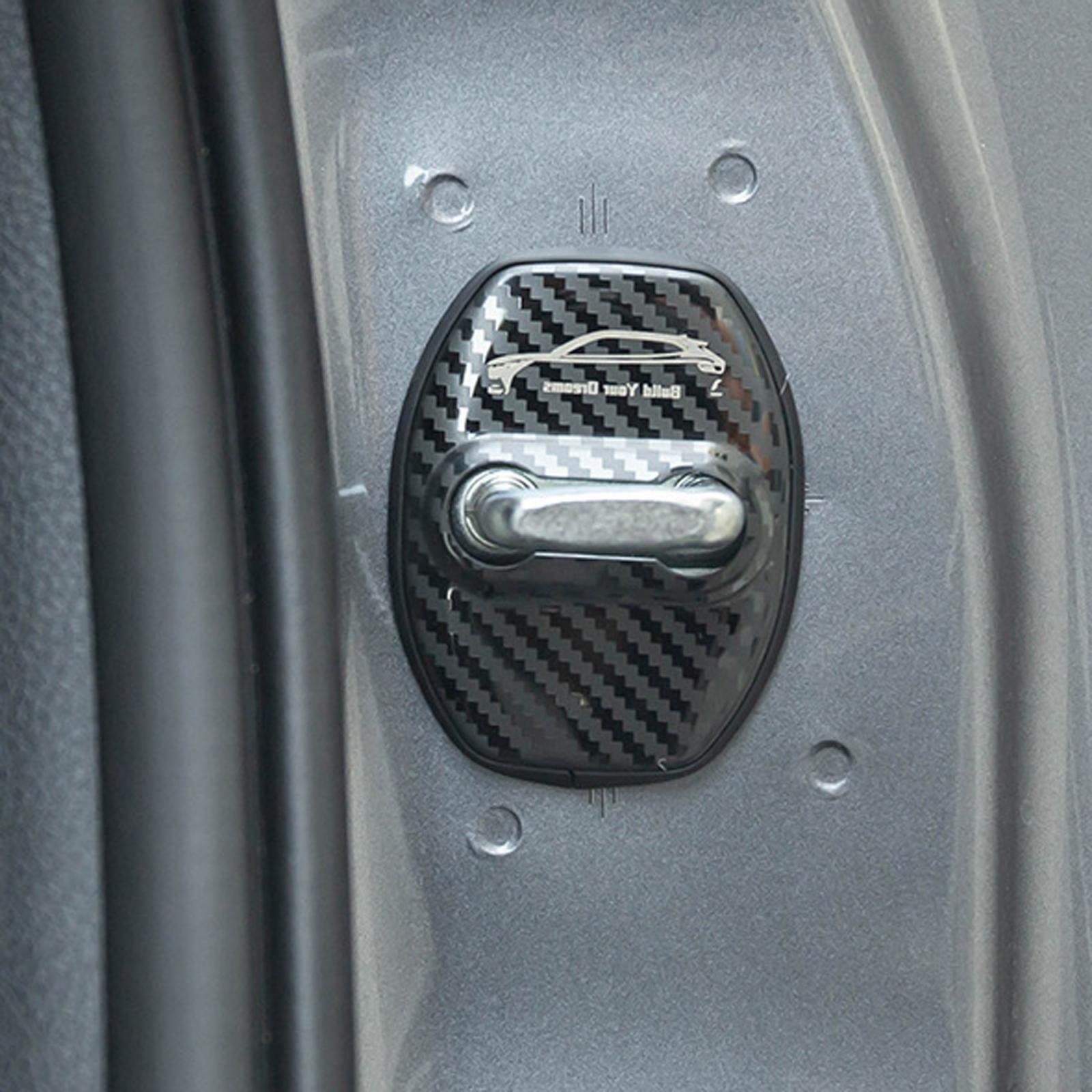 4 Pieces Stainless Steel Door Lock Cover for Byd Atto 3 Yuan Plus