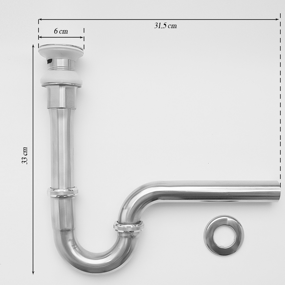 Bộ xi phông (xả lavabo) Inox Yamato  LVILG