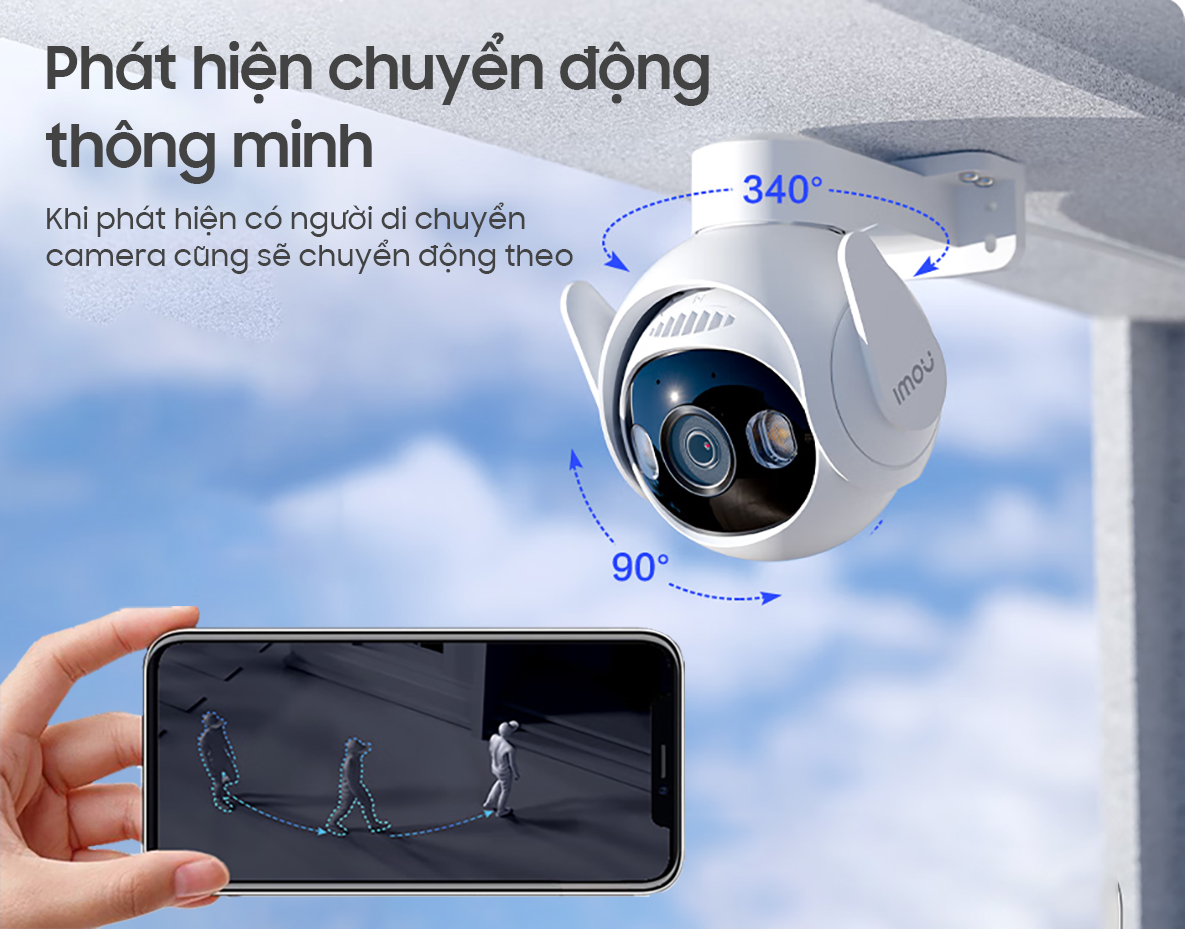 Camera IP Wifi IMOU Cruiser GS7EP 3MP và 5MP có màu ban đêm, đàm thoại 2 chiều - Hàng chính hãng