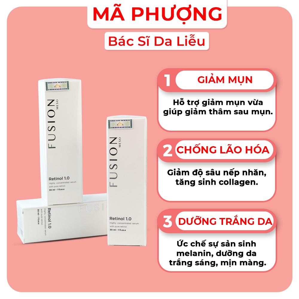 Retinol Fusion 1% Meso Therapy Kem dưỡng da, chống lão hóa, mờ nám, giảm mụn trẻ hóa làn da (30ml)