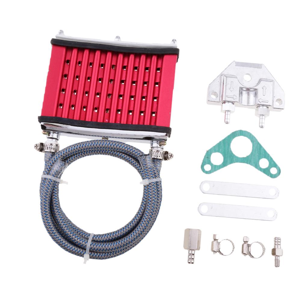 Oil Cooler Cooling Radiator For 50cc 70cc 90cc 110cc 125cc ATV Red