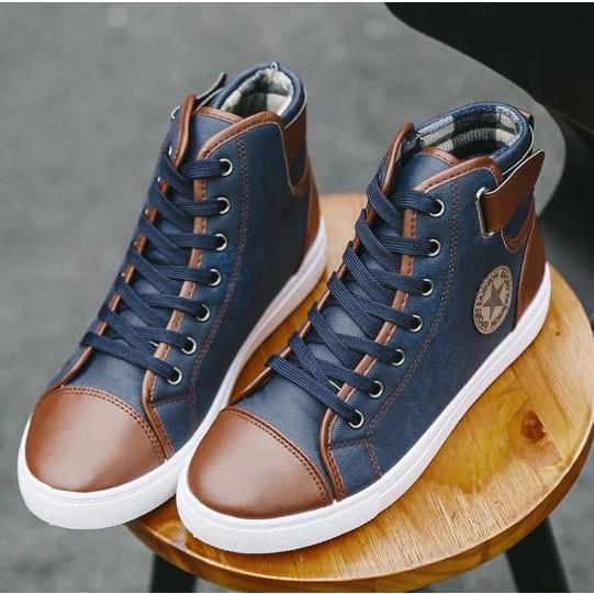 Giày Cổ Cao Nam, Giày Sneaker Thể Thao Nam Cổ Cao Hàng Cao Cấp