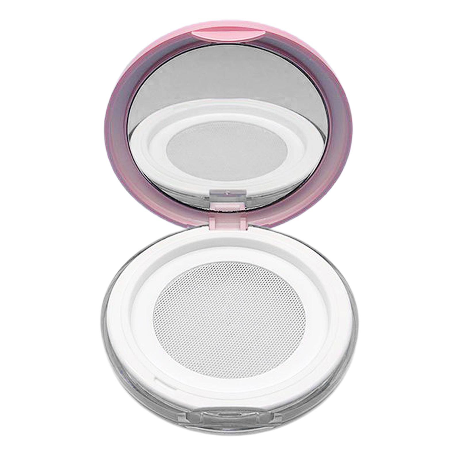 0.1 oz Reusable Loose Powder Container DIY Refillable Powder Bottle Box Face Powder Makeup Jar Travel Kit Cosmetic Makeup Containers with Mirror