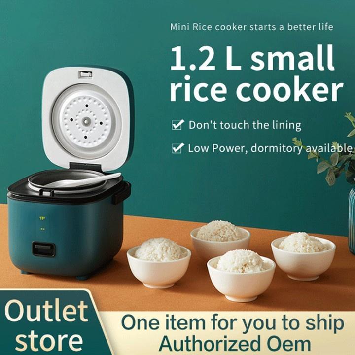 Nồi cơm điện mini lòng chảo chống dính, Rice Cooker thích hợp cho 1-2 người Dung tích 1.2L Electric Cooker
