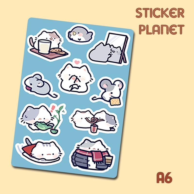 Little Sticker Sheet A6- trang trí sổ, máy tính, điện thoại