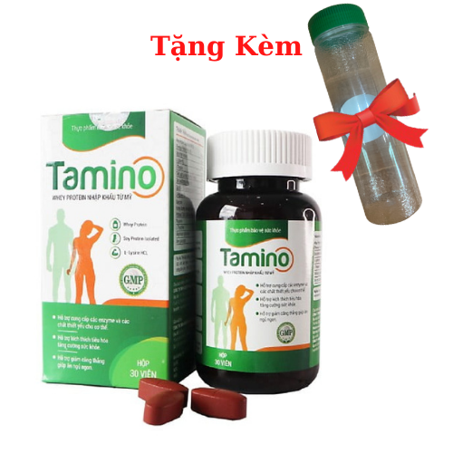 Viên Uống Hỗ Trợ Tăng Cân TAMINO, Tặng Kèm Bình Uống Nước