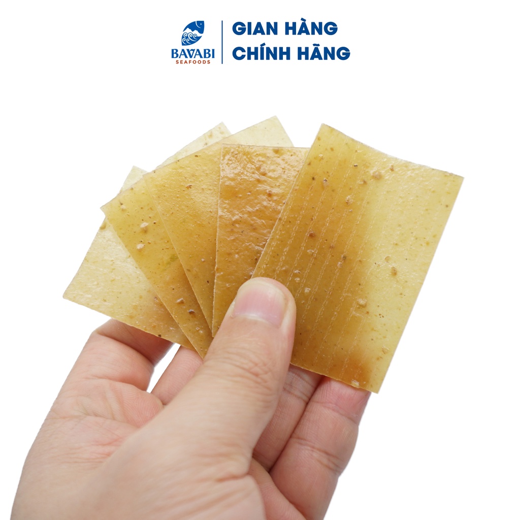 Hộp Bánh Phồng Tôm Vị Hàu BAVABI 200g Đồ Ăn Vặt, Đặc Sản Quảng Ninh- Không Phẩm Màu, Không Mì Chính