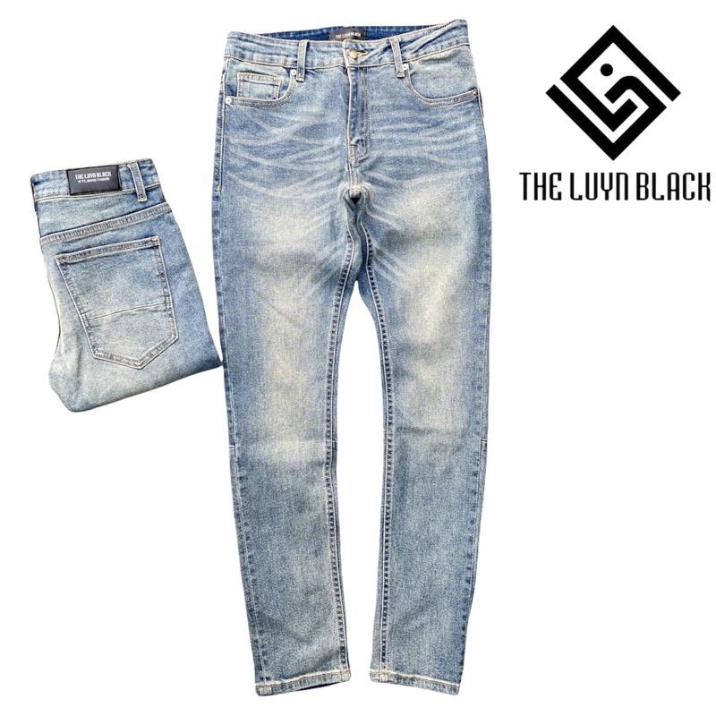 Quần Jean Nam The Luyn Black Không Rách Màu Vintage Chất Liệu Cotton Cao Cấp Phong Cách Streetwear