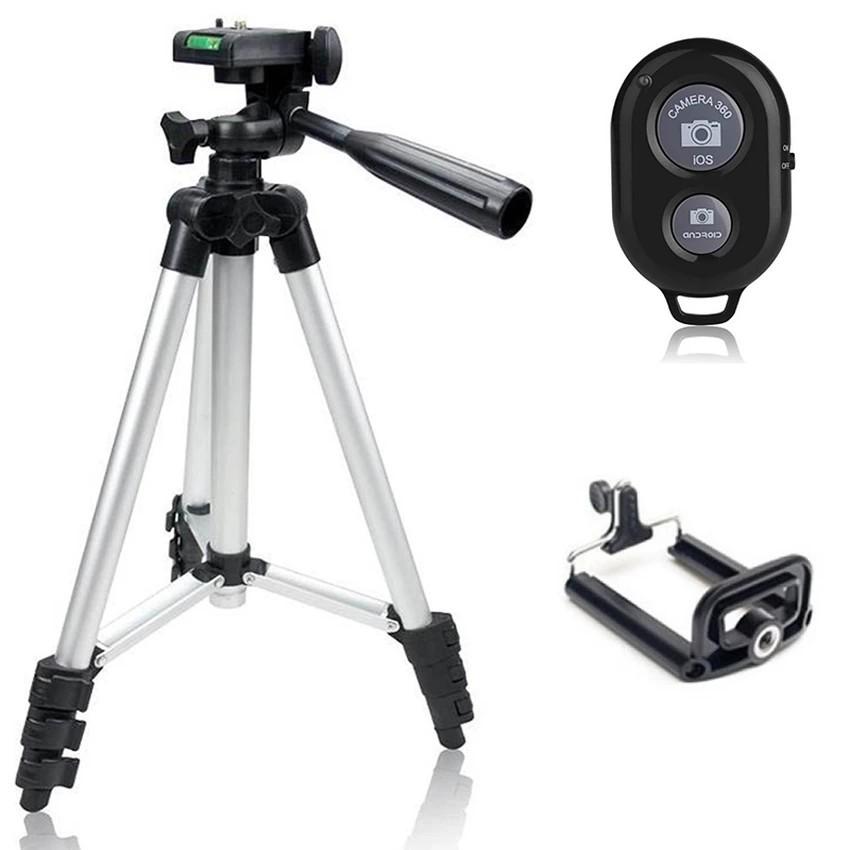 Chân máy ảnh 3110 Tripod kèm Remote chụp hình cho điện thoại Lsỉ buôn