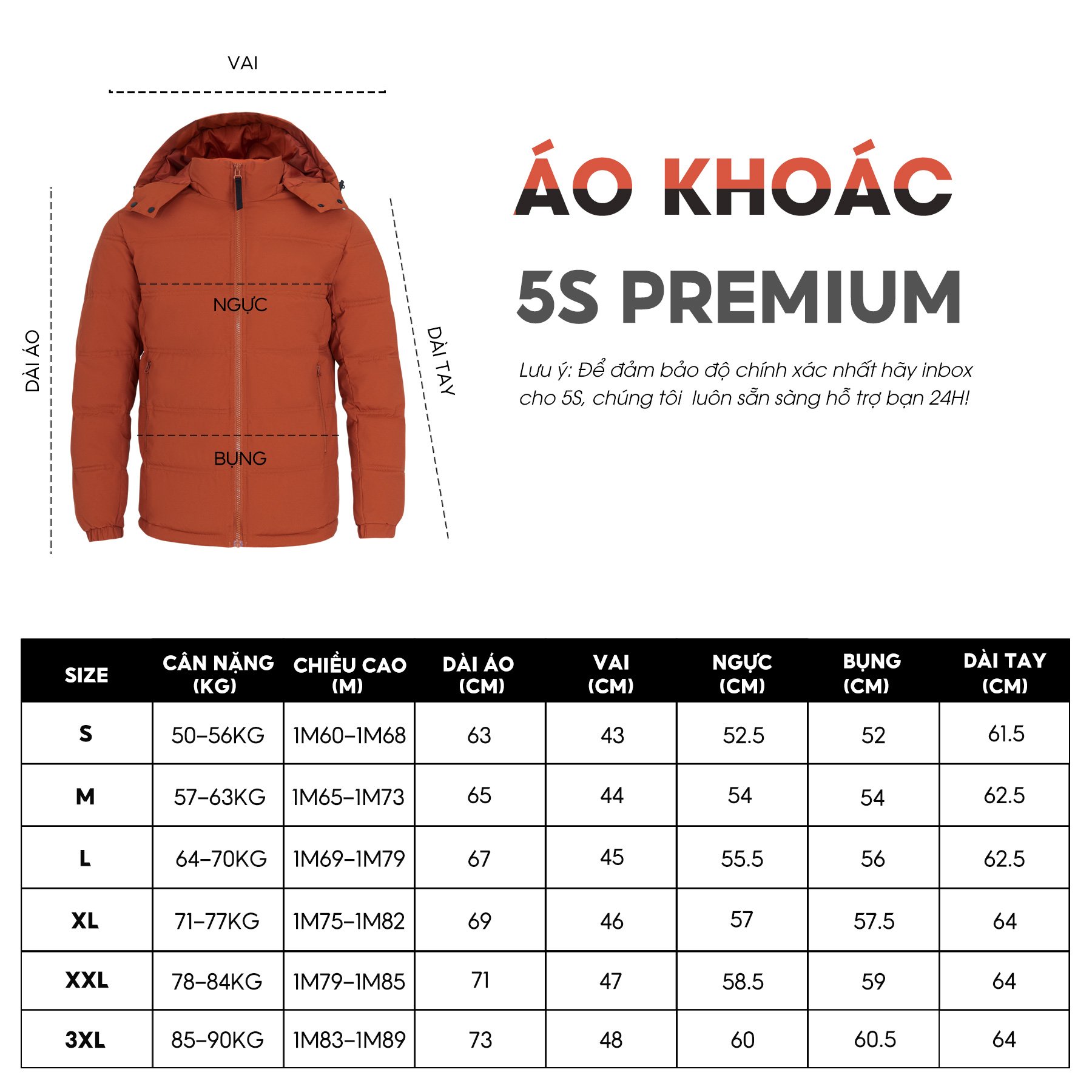 Áo Khoác Phao RUNNING 5S Nhiều Màu, Chần Bông Xay Khử Khuẩn, Mũ Tháo Rời, Dày Dặn Giữ Ấm Tốt (AKC22003