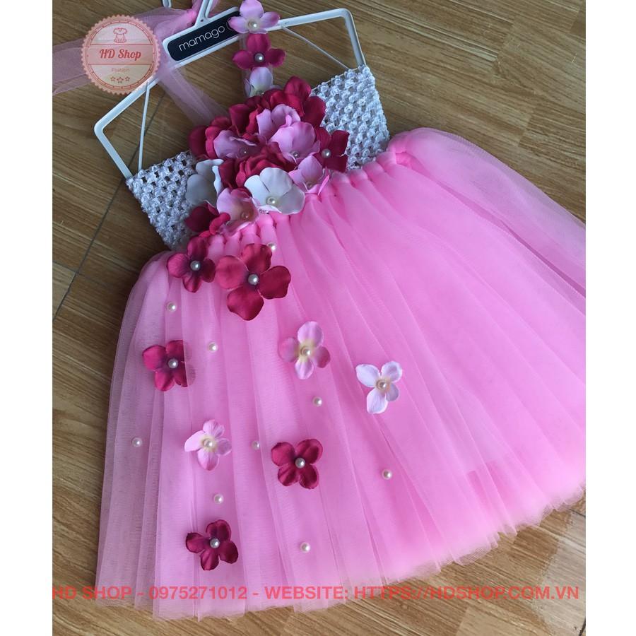 Váy tutu cho bé ️Váy tutu hông yếm cho bé gái