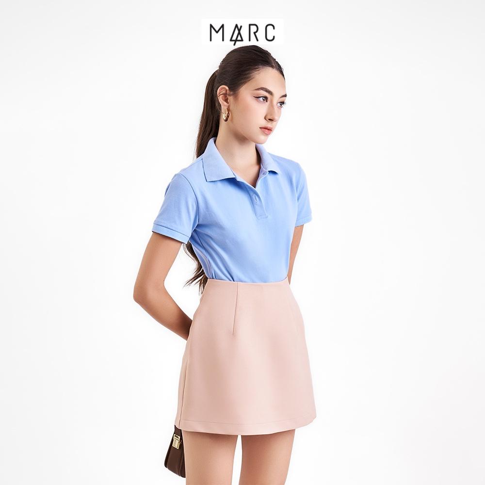 Áo thun polo nữ MARC FASHION trơn cơ bản basic vải mềm mịn mát CBMH091822