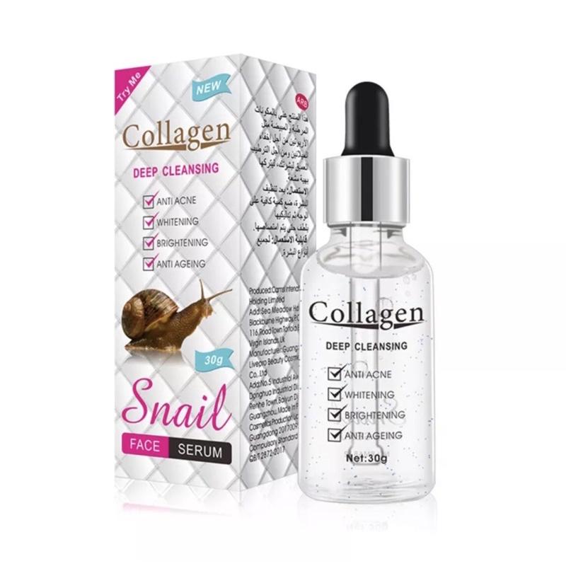 Collagen Serum Mặt Ốc Sên Dưỡng Ẩm Làm Trắng Làm Sáng Dưỡng Ẩm Phục Hồi Săn Chắc Kiểm Soát Dầu Thu Nhỏ Lỗ Chân Lông…